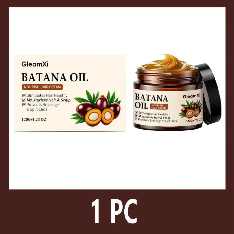 100% Pure Organic Hair Mask Batana Oil Hair Growth Oil Natural Treatment Nourish Reduce Hair Loss Anti-Breakage Qme 1PC