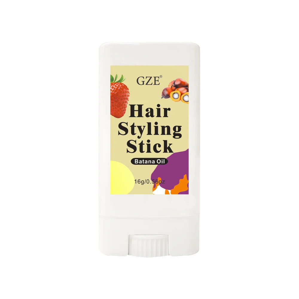 GZE Travel Size HAIR STYLING STICK Strong Hold Long-lasting Styling Shine And Smooth Hair Finishing Stick no flaking Anti Frizz Qme HAIR STYLING STICK