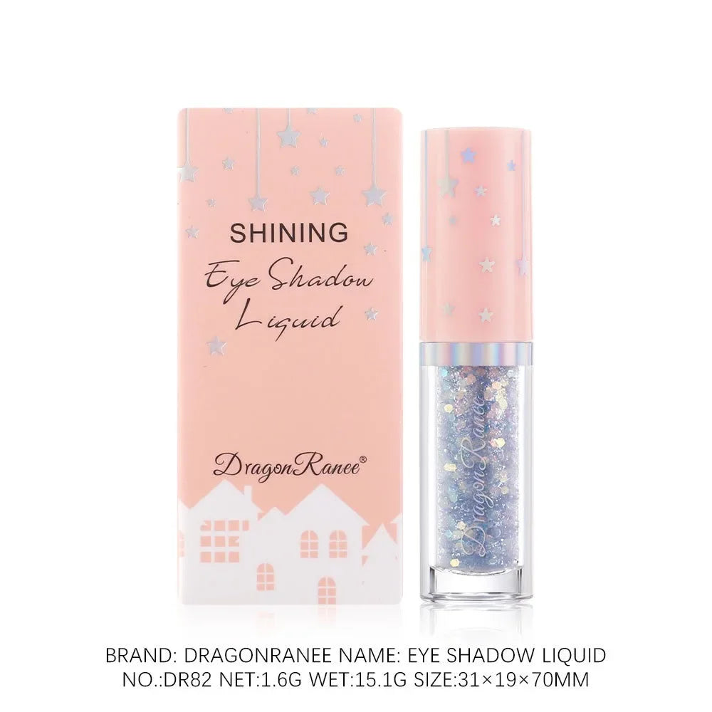 Blue Sequins Liquid Eyeshdaow Glitter Gel Shiny Metallic Eyeliner Pen Diamond Shimmer Waterproof Eye Beauty Party Makeup Tool Qme