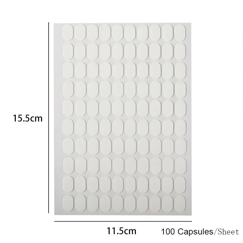 600PCS Nail Double-Side Adhesive Tape for Nails Tips Holder Traceless Transparent Manicure Strip False Nails Display Stand Tools Qme