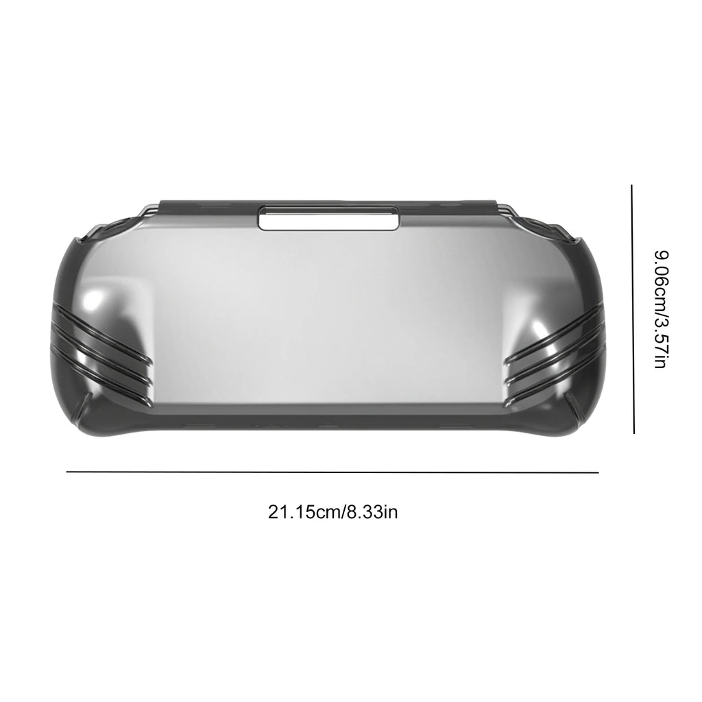 For RG VITA Transparent TPU Protective Case Anti-Scratch Clear Game Console Case Non-Slip Soft Handheld Console Shell Qme