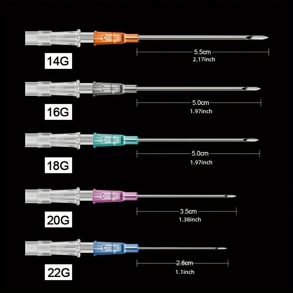 5/10PCS Sterilized Catheter Piercing Needles Supply Professional Piercing Stores Home Nose Lip Ear Eyebrow Body Piercing Needle Qme
