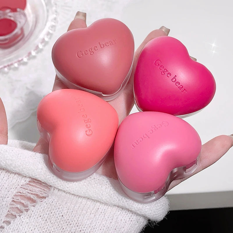 Gegebear Love Lip Cheek Cream Matte Powder Soft Valentine's Day Qme