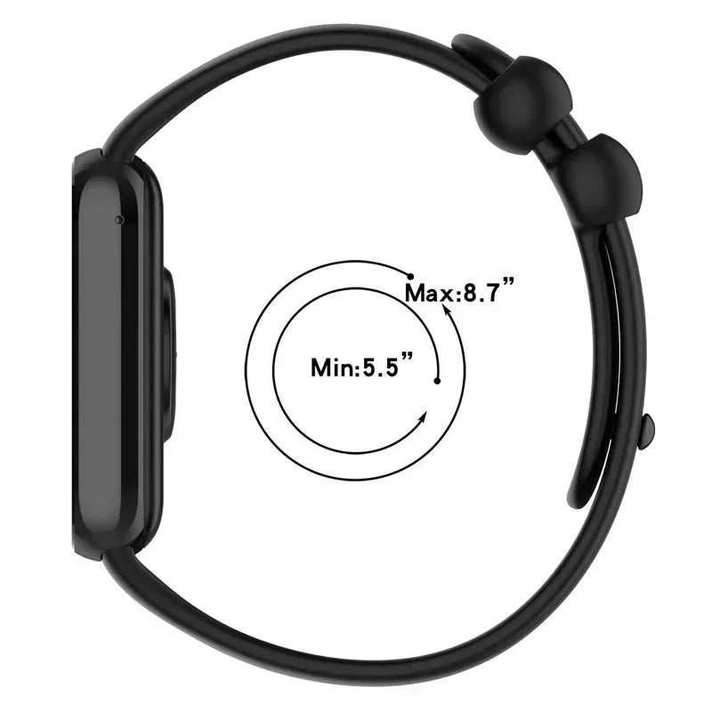 Strap+case for Xiaomi Mi Band 8 Pro Strap Smart Band Protective Case Silicone Wristband Bracelet for Miband 8Pro Qme