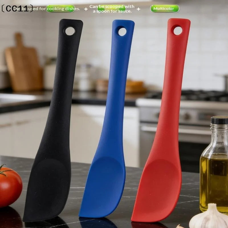 Kitchen Silicone Spatula Cooking Dough Scraper Cream Butter Smoother Qme