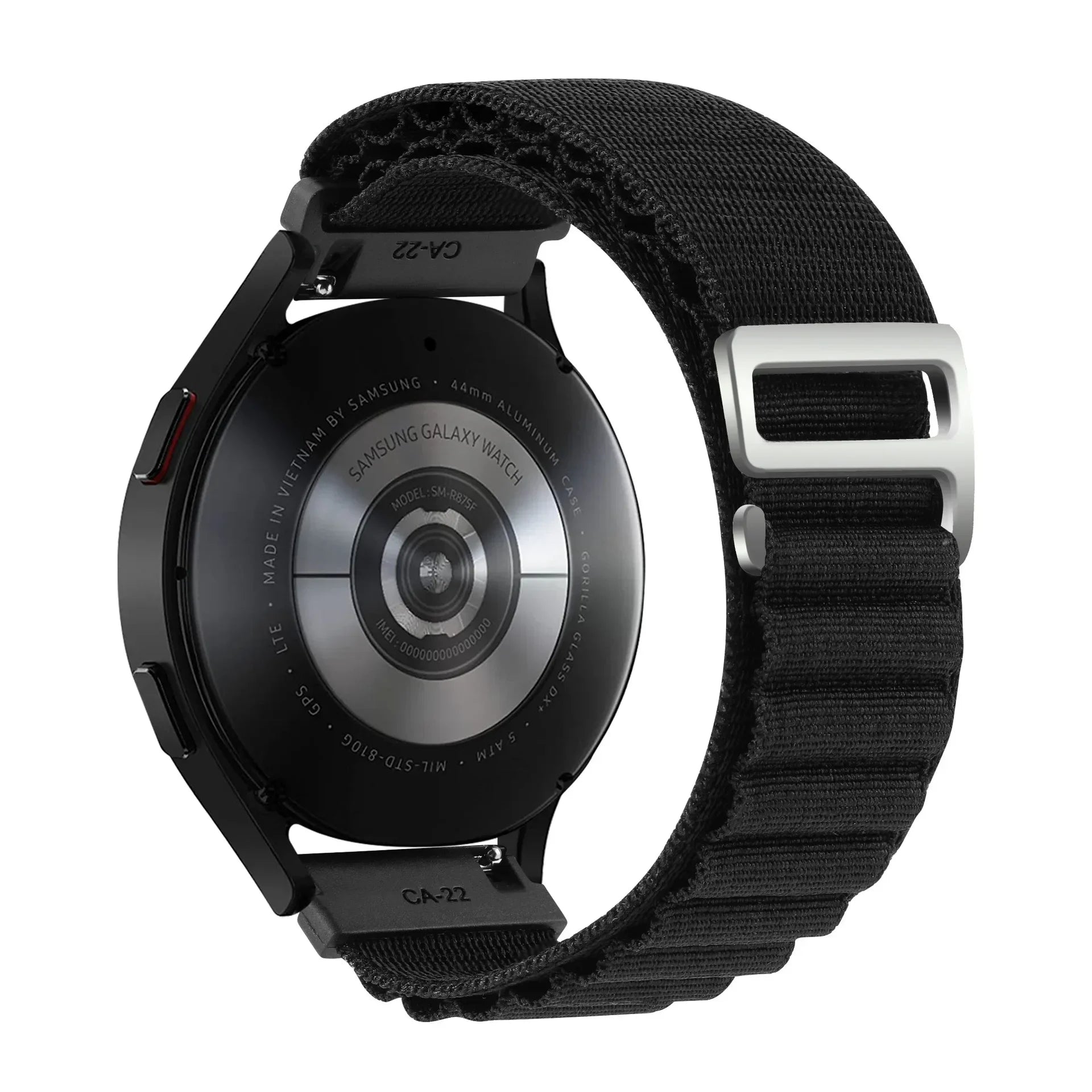 A Alpine Nylon Wrist Strap 18/20/22mm Outdoor Sport Sweatproof Compatible with Huawei Watch GT6 5 4 Samsung Watch Series 4-7 Qme