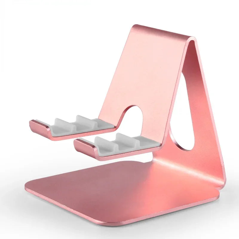Universal Tablet Desktop Stand for IPad 7.9 9.7 10.5 11 Inch Metal Rotation Tablet Holder for Samsung Xiaomi Huawei Phone Tablet Qme Rose Gold
