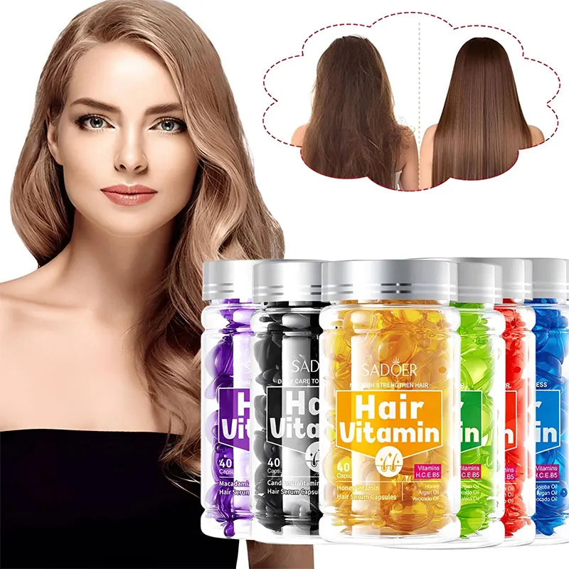 Hair Care Essence Capsules Bee-infused Women Men Oil Smooth Repair Qme