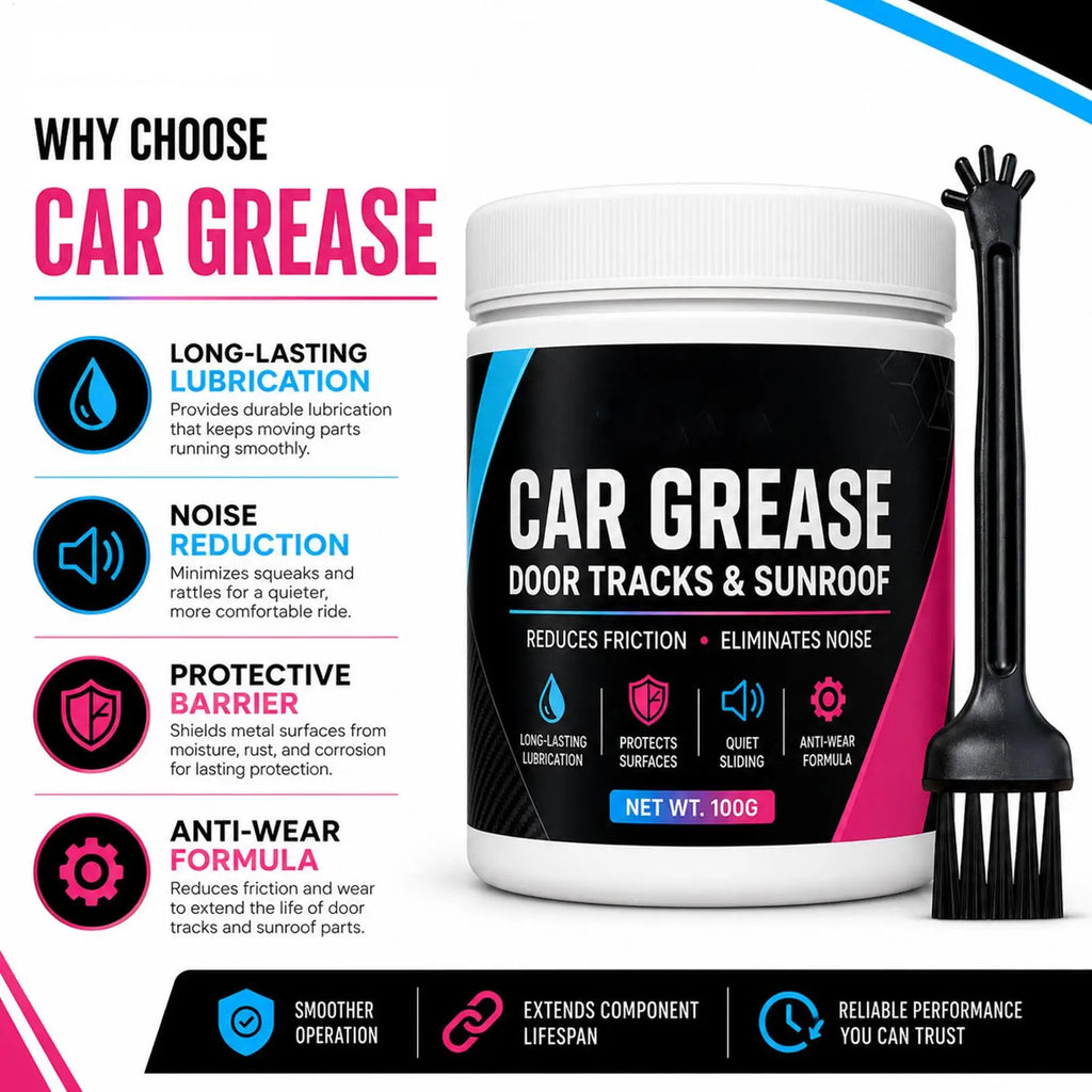 new Car Door Grease 100g Sliding Anti-Rust Door Track Lubrication Multipurpose Grease for Car Trailer Door Hinge Window Track Qme