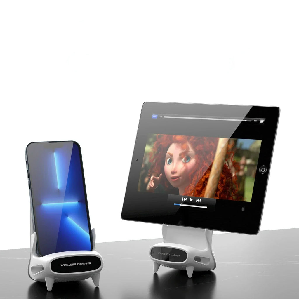 15W Wireless Fast Charging Dock Station Phone Holder Stand For 8, X, XS, 1, 12, S8, S9, S9+, Note8 Qme
