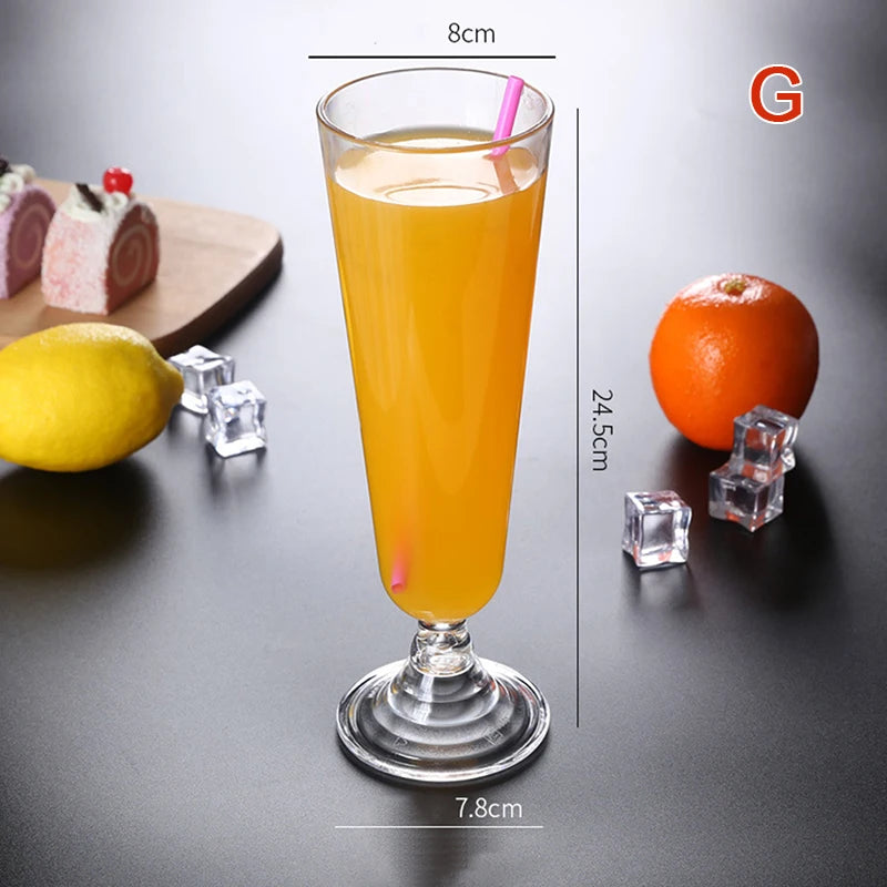 Acrylic Cocktail Cup Unbreakable Wine Glass Home Wedding Party Bar Qme G