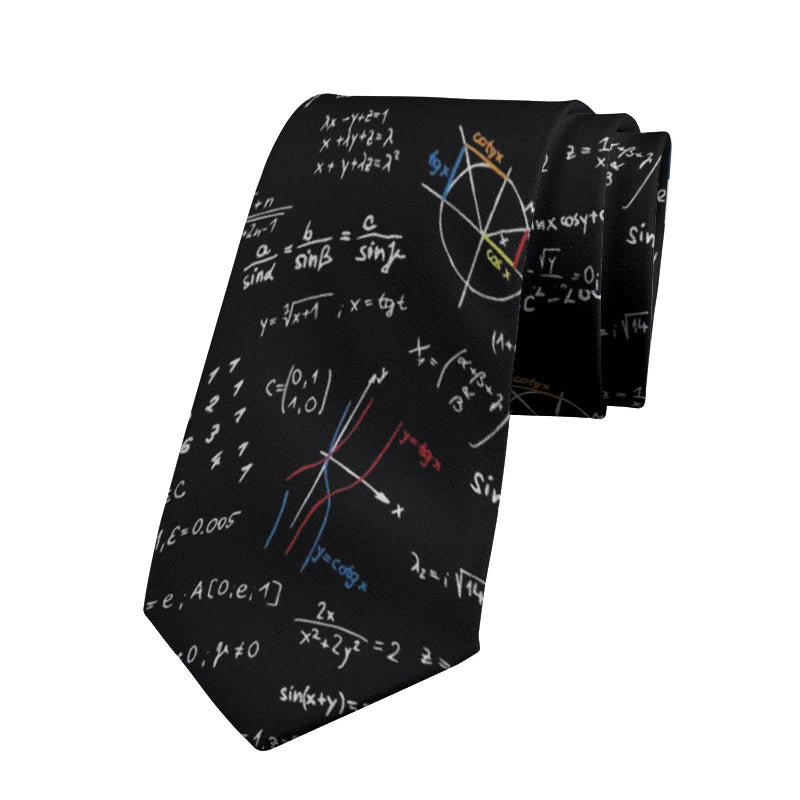 Interesting Creative Mathematical Formulas Casual Tie Scientific Qme style4