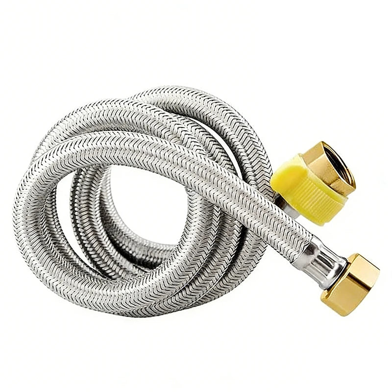 Stainless Steel Braided Tubing High-Pressure Thickened Hot And Cold Water Inlet Pipe Qme