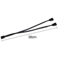 Computer Fan Cable Extension Cooler Female To PWM Male Cooling 4Pin Motherboard Power Adapter Splitter 3Pin Wire Cord Qme black