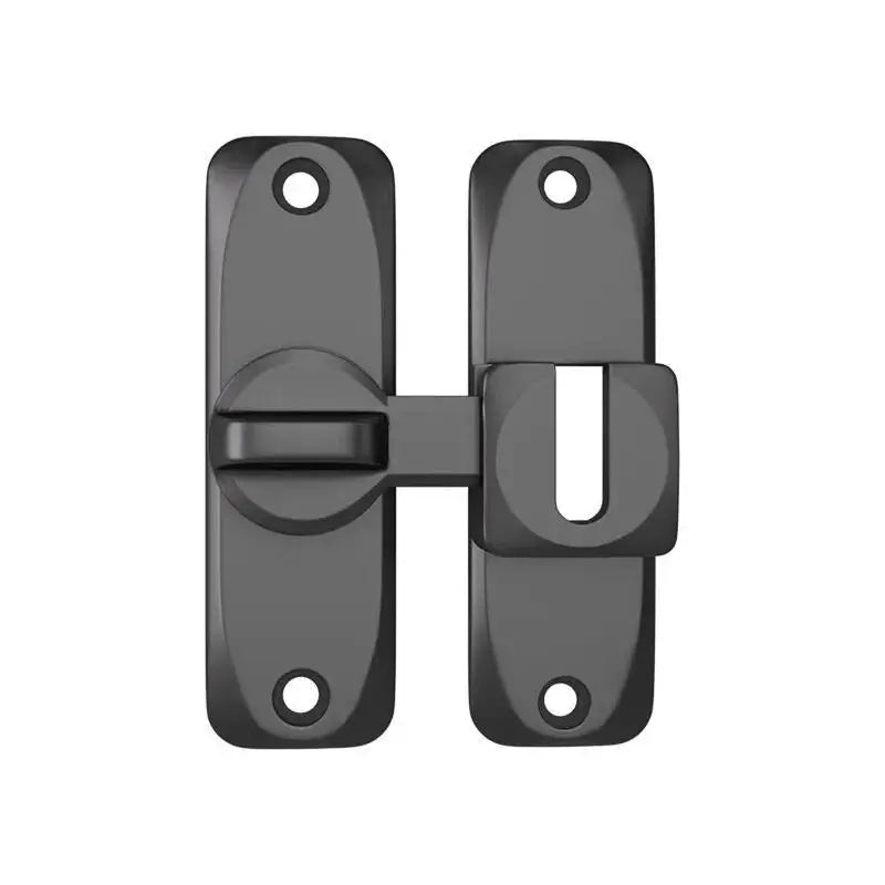 90 180 Degree Flip Door Lock Home Security Sliding Latch Small Gate Qme Black