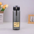 Water Bottle Space Cup Bouncing Cover Handy Sports Plastic Qme 850ML Black