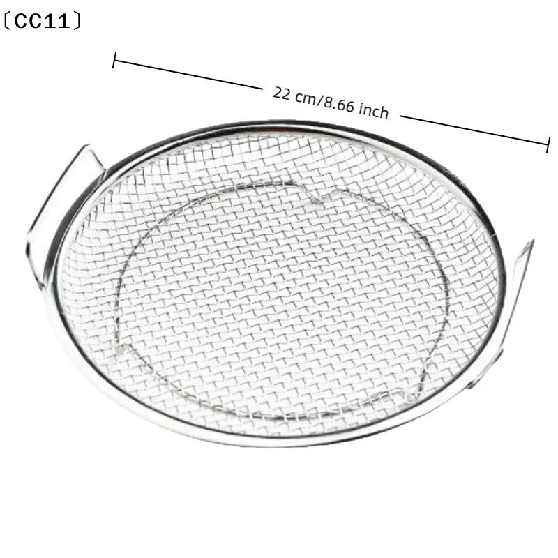 Stainless Steel Serving Tray Mesh Strainer Any Kitchen Safe Durable Qme