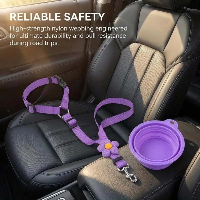 Dogs Vehicles Dog Seatbelt Tether Christmas Seat Belt Vehicle Secure Qme