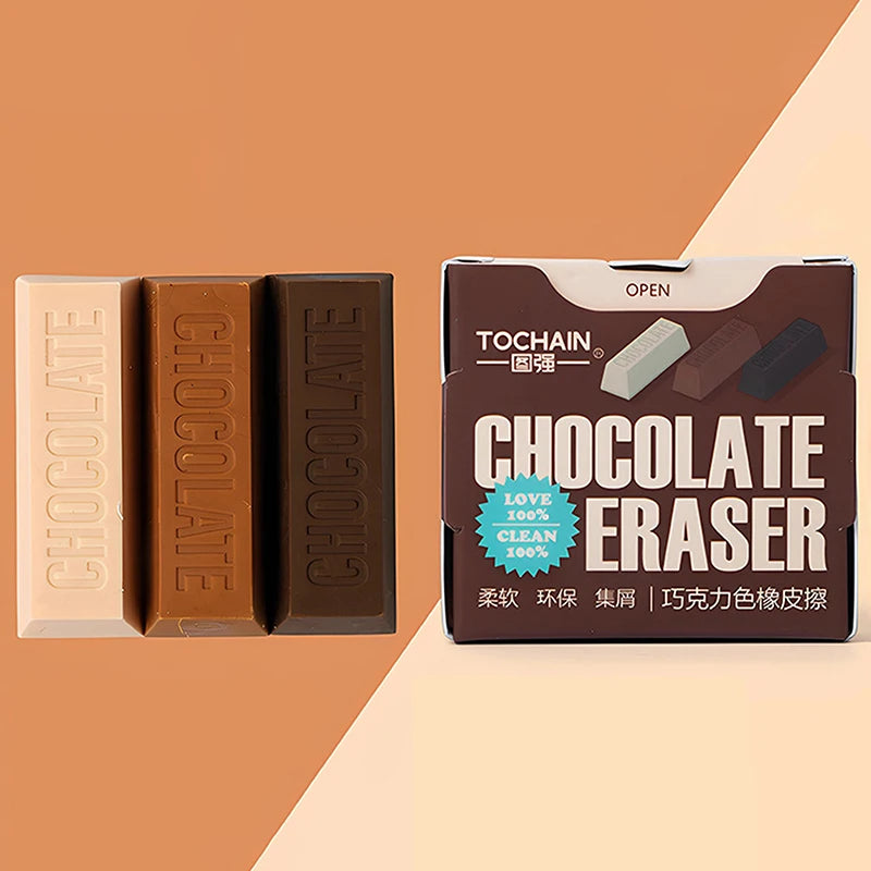 Student Painting Writing Pencil Eraser Chocolate Design Large Qme
