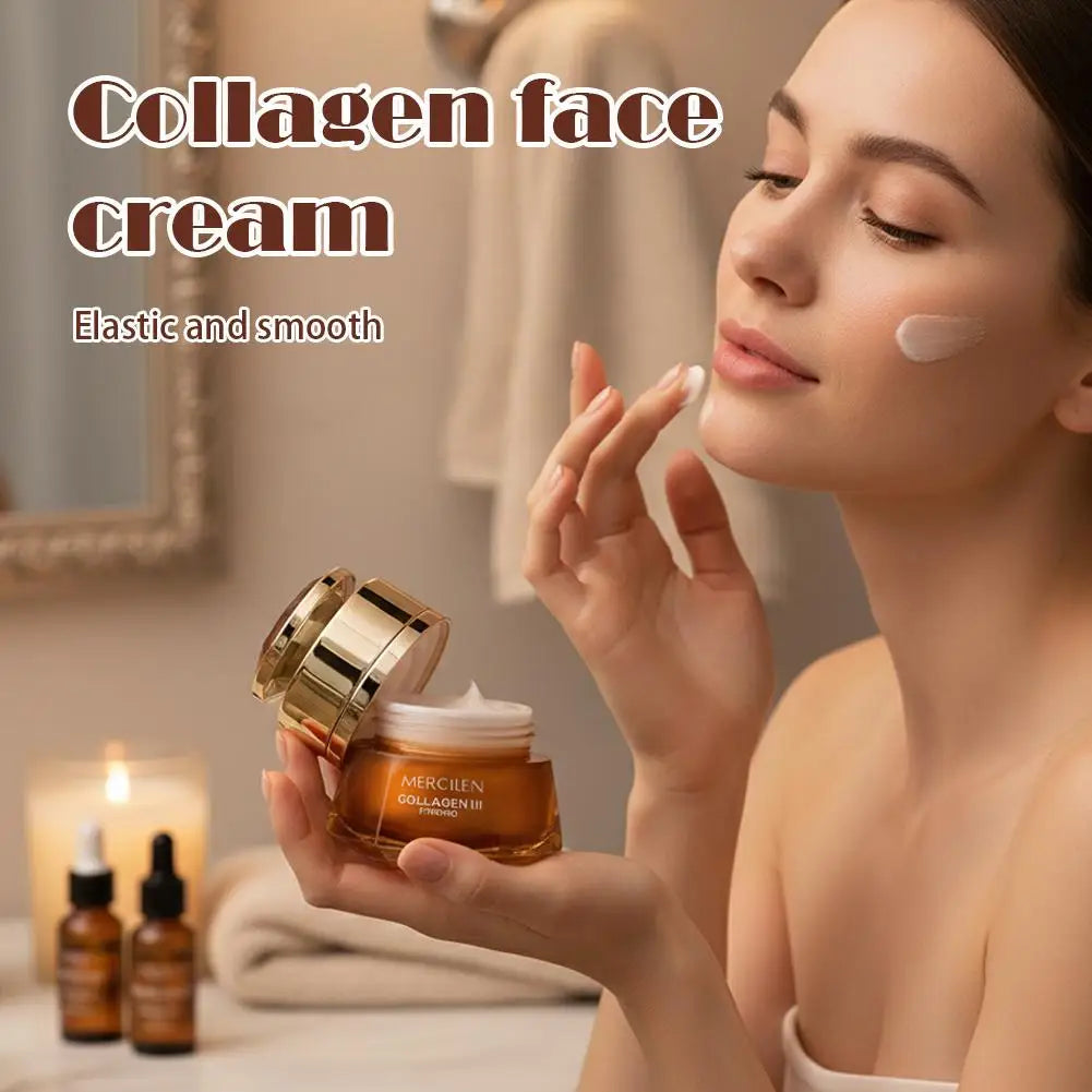 Collagen Firming Soothing Essence Face Cream Delicate Firming Balanced Skin Fine Lines Korea Skincare Products Skin Care Qme