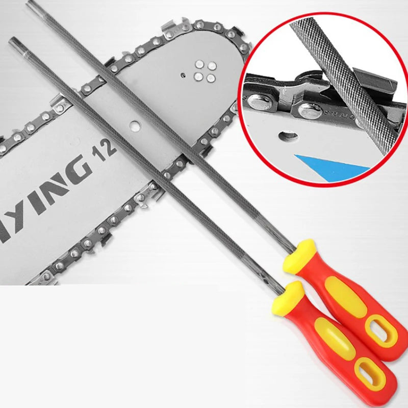 1PC Round High Carbon Steel Sharpening Chainsaw Saw Chain File Sharpener For Woodwork Chainsaw File 4/4.8/5.5mm Chainsaw File Qme
