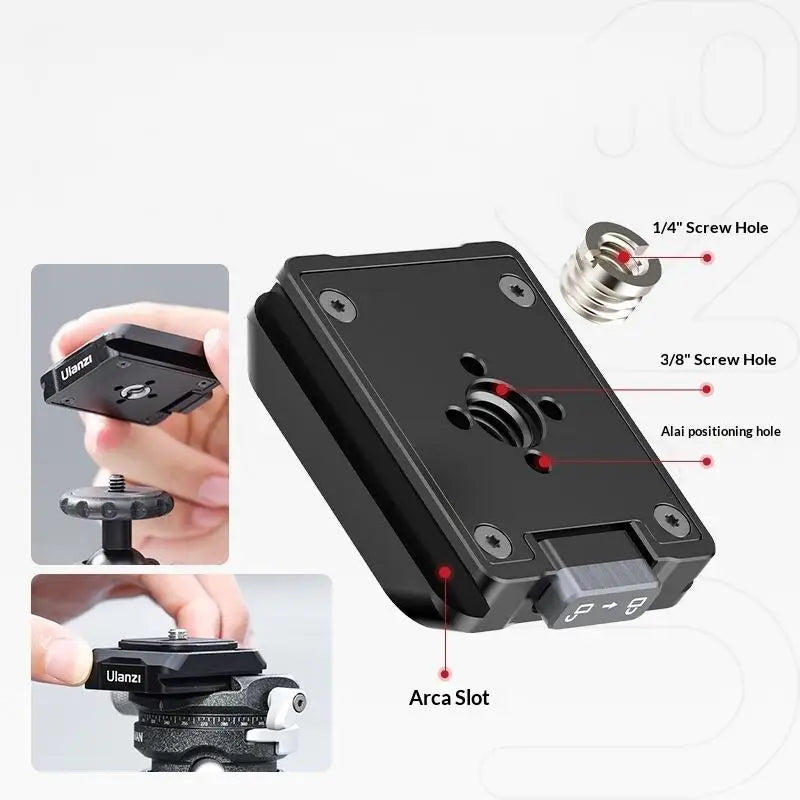 Universal Camera Quick Release Plate Anti-scratch Non-slip Qme