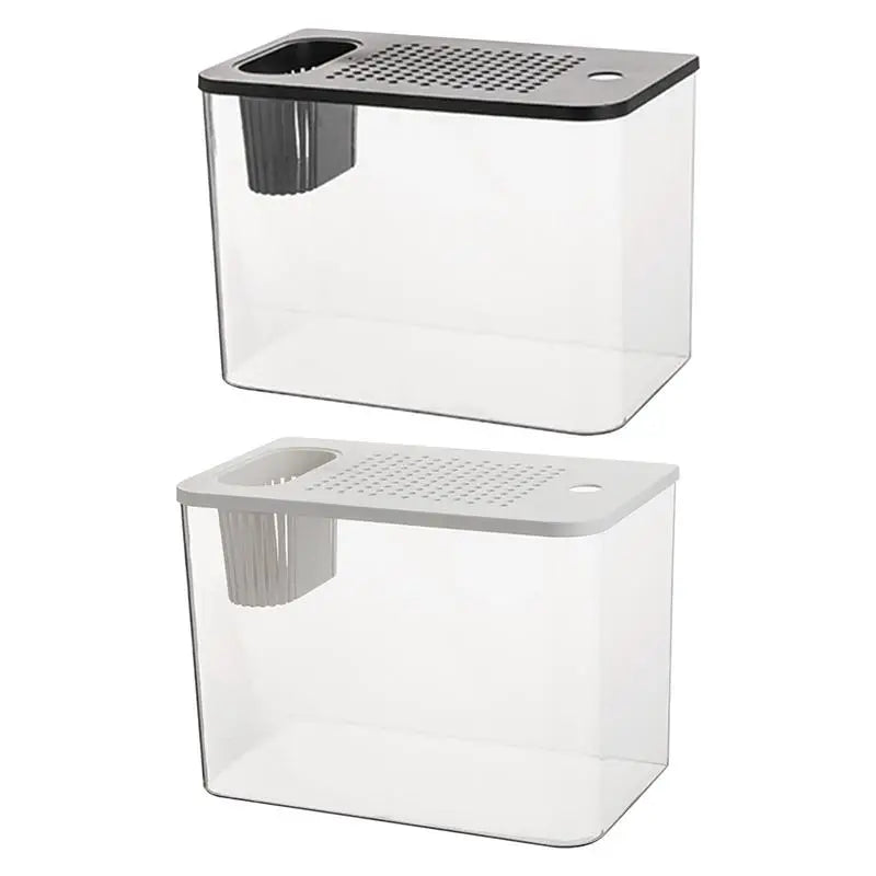 Fish Tank Aquarium Transparent Turtle Bowls Small Aquariums Qme Blue China Mainland