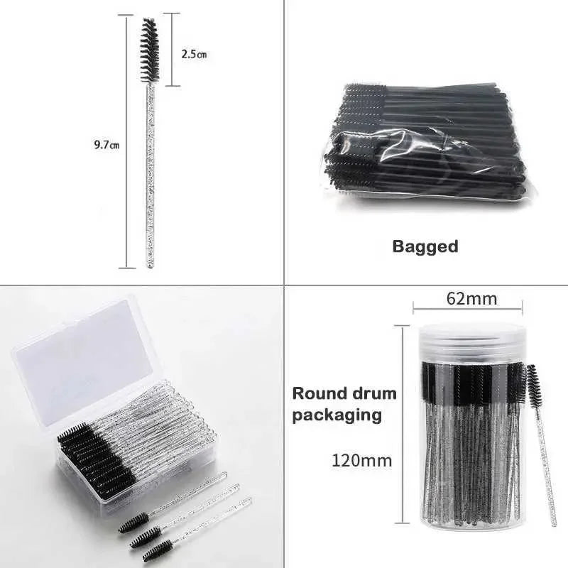 Disposable Mascara Wands Eyebrow Spoolies Brush Eyelash Extensions Qme