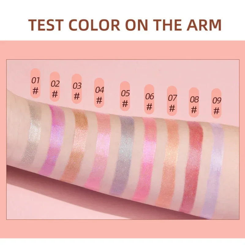 15 Colors Glitter Liquid Lipglaze Tint Laser Holographic Lipsticks Cosmetics Shiny Pigment Waterproof Makeup Women Lipglosses Qme