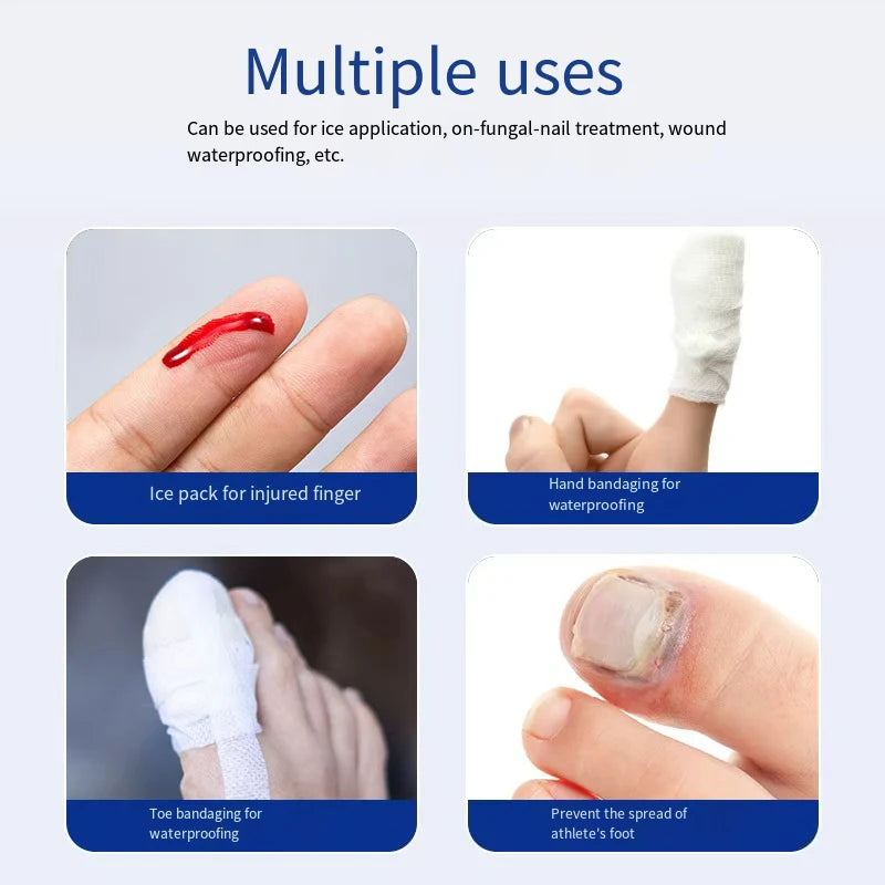 Soft Silicone Toe Sleeves Protectors Reduce Friction Prevents Nail Qme