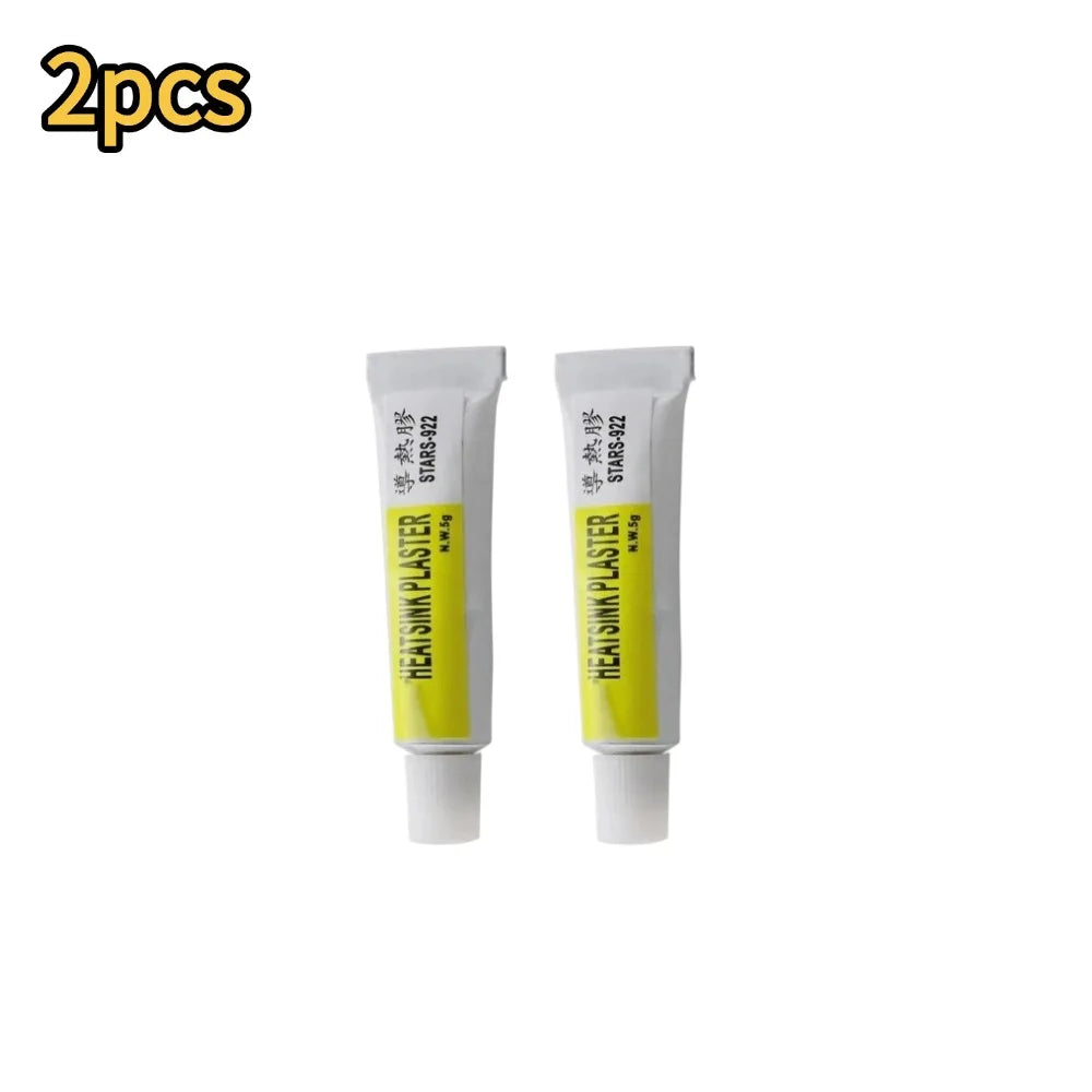 1-20pcs Heatsink Plaster Thermal Silicone Adhesive Cooling Paste Strong Adhesive Compound Glue For Heat Sink Sticky Qme 2pcs