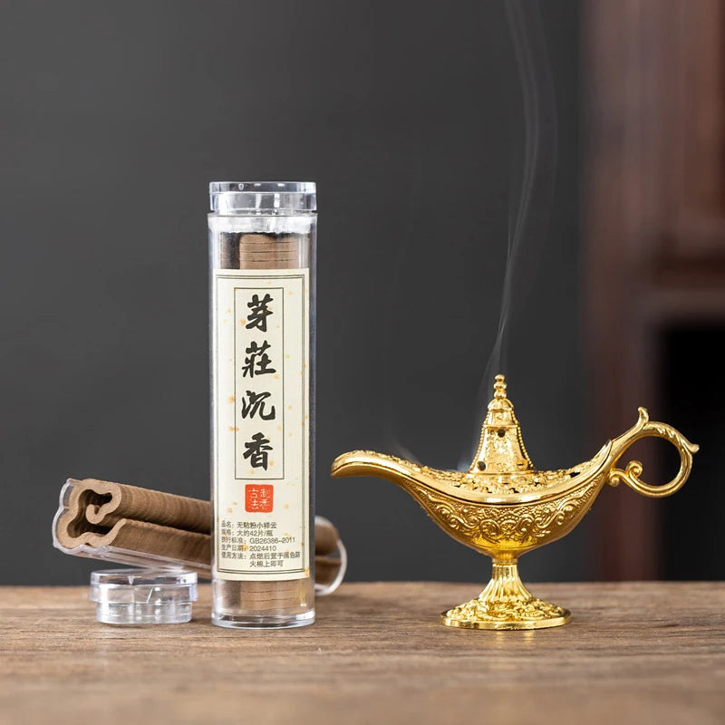 Home Decor Hollow Legend Aladdin Magic Genie Lamps Incense Burners Qme