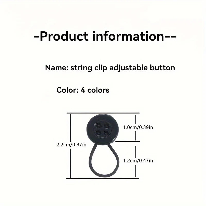 4Pcs removable cuff neckline retractable button, soft elastic neckline cuff extender, seam-free adjustable retractable button Qme