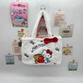 Cute Cartoon Plush Bag Handbag Single Shoulder Crossbody Soft Stuffed Qme hello kitty M