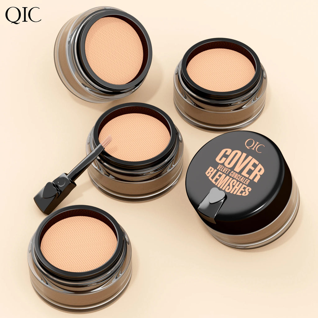 QIC Waterproof & Sweatproof Concealer Cream - Tattoo coverage, Long-Lasting Foundation, Natural,Full coverage, All Skin Types Qme