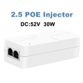 1PCS POE Power Adapter 30W Standard Certified for Switch Camera Monitor Power Supply Qme WHITE-30W