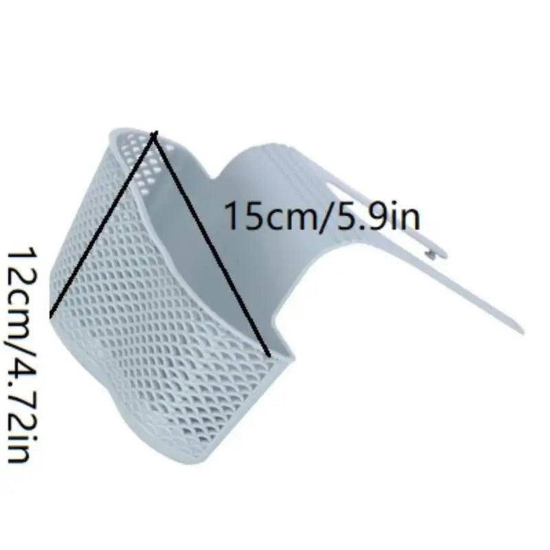 Sink Bag Soap Sponge Shelf Faucet Holder Bathroom Draining Hanging Qme