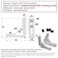 2 Angle Slot Connector 2020 3030 4040 Panel Iinstallation Board Qme 3030 2pcs