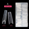 Sandwich Dual Nail Forms 14Size Quick Extensions-dual T-shaped Qme A