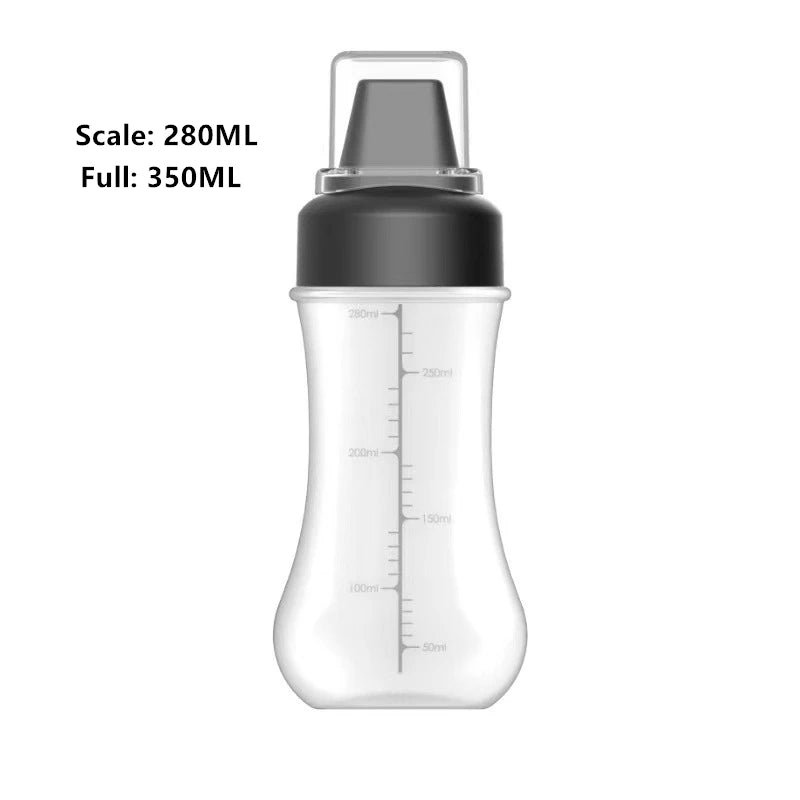 Condiment Squeeze Bottles With Nozzles Plastic Ketchup Mustard Hot Sauces Olive Oil Bottles Kitchen Condiment Tools Accessories Qme Black