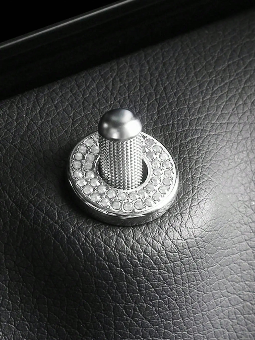 White Car Interior Door Lock Cap Ring Decorative Accessories Suitable Qme
