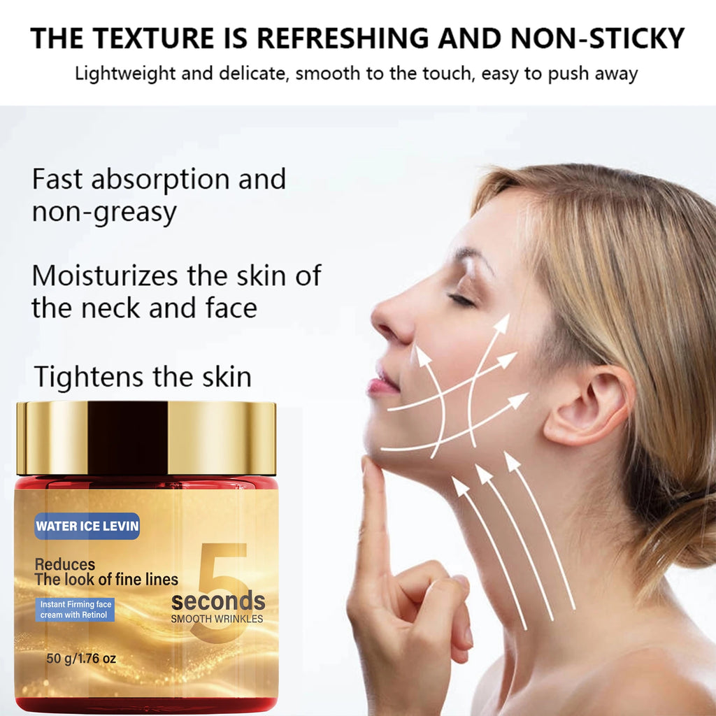 Retinol Collagen Face Cream, Instant Firming & Moisturizing to Smooth Fine Lines Qme