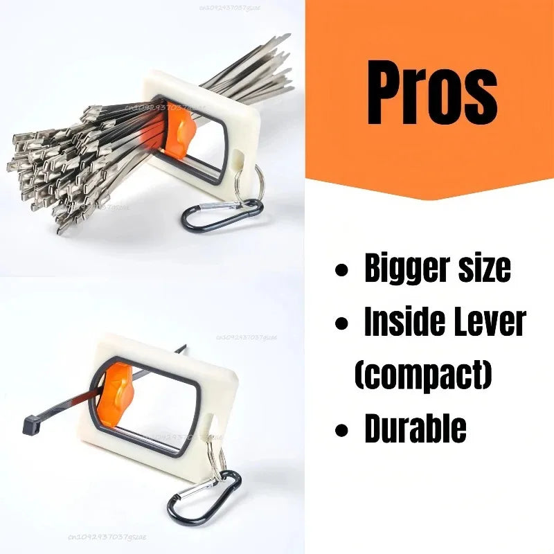New Cable Tie Organizer Portable Glow Fluorescent Storage Reusable Storage Cable Tie Holder Cable Ties Storage Tool Qme