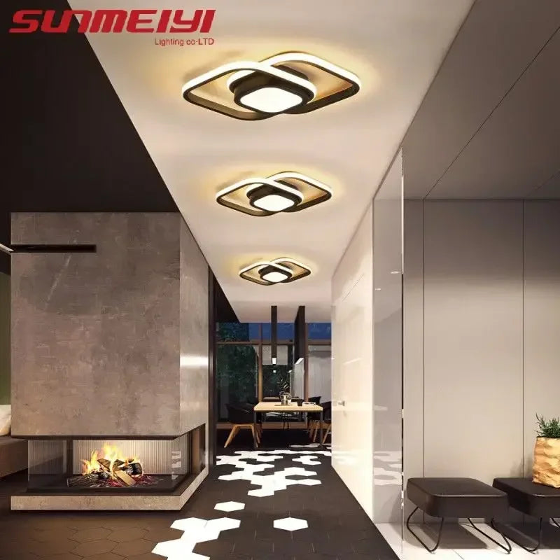 LED Corridor Light Minimalist Modern Small Light Living Room Bedroom Balcony Foyer Light Wardrobe Nordic Creative Ceiling Light Qme