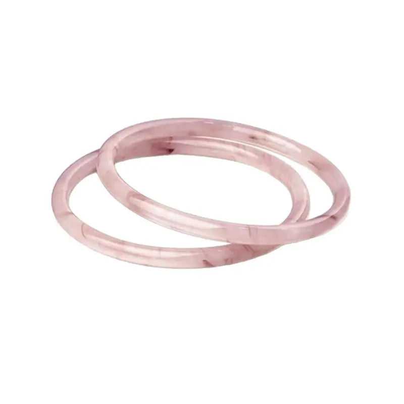 Natural Chalcedony Beauty Bangles Ice Sweet Graceful Light Pink Bracelet Delicate Elegant Perfect Jade Handring Jewelry Qme