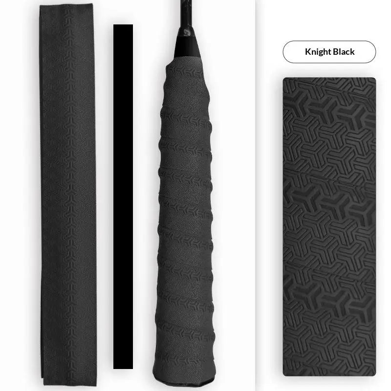 Badminton Hand Rubber Anti-slip Racket Grip Sport Overgrip Tape Qme Black