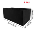Garden Square Felt Growing Bucket Plant Growth Bag Multi-Functional Vegetable Plant Non-Woven Felt Growing Bag Qme 2PCS 100x60x20cm