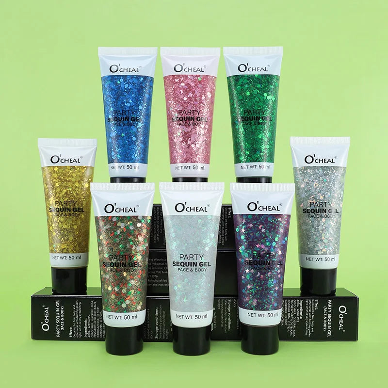 Party Sequin Gel Waterproof Sweat Proof Durable Shiny Creates Amazing Qme