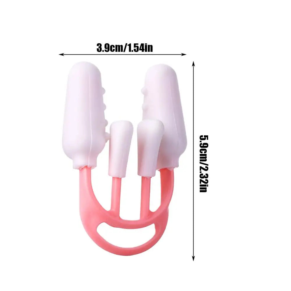 Nose Shaper Nose Pincher Straightener Reusable Soft Silicone Beauty Slimming Tool for Daily Wear Breathing Improvement Beauty Qme Pink