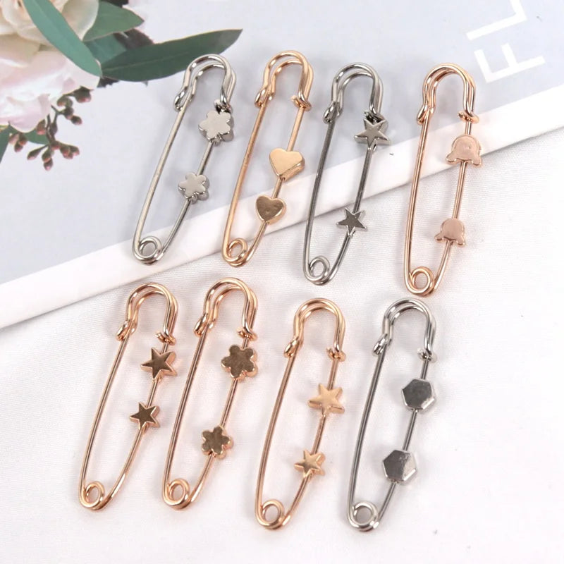 Simple Waist Tighting Pin Women Brooch Buckles Suit Vintage Trendy Qme
